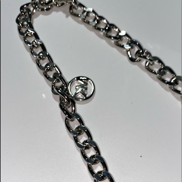 MICHAEL KORS Silver MK Logo Chain Belt - Picture 13 of 15